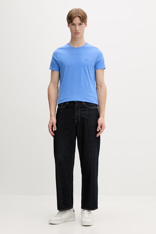 Tommy Jeans t-shirt męski bawełniany DM0DM04411 niebieski AA00