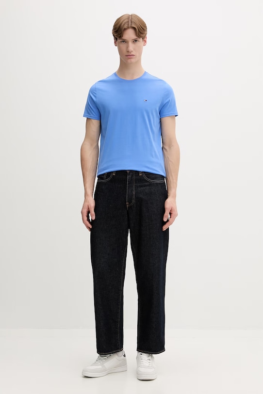 Tommy Jeans t-shirt męski bawełniany DM0DM04411 niebieski AA00