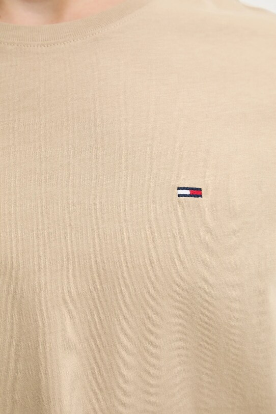 Tommy Jeans t-shirt bawełniany beżowy DM0DM04411