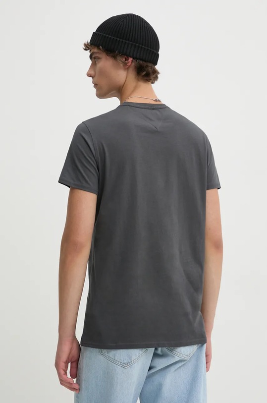 Odzież Tommy Jeans t-shirt bawełniany DM0DM04411 szary