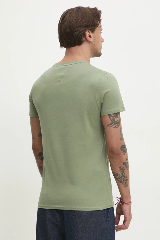 Îmbrăcăminte Tommy Jeans tricou din bumbac DM0DM04411 verde