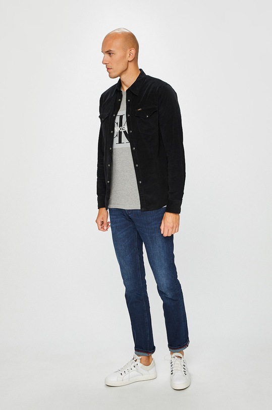 Calvin Klein Jeans - T-shirt J30J307842 J30J307842 szary AA00