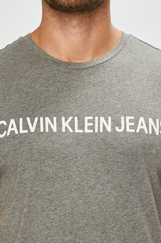 Calvin Klein Jeans - Pánske tričko J30J307855 sivá