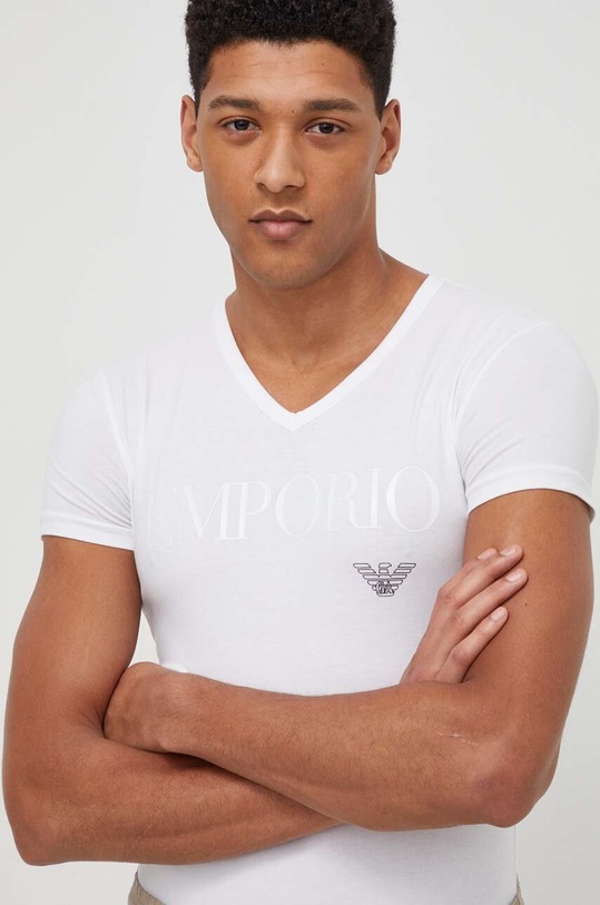 Tričko Emporio Armani Underwear biela 110810