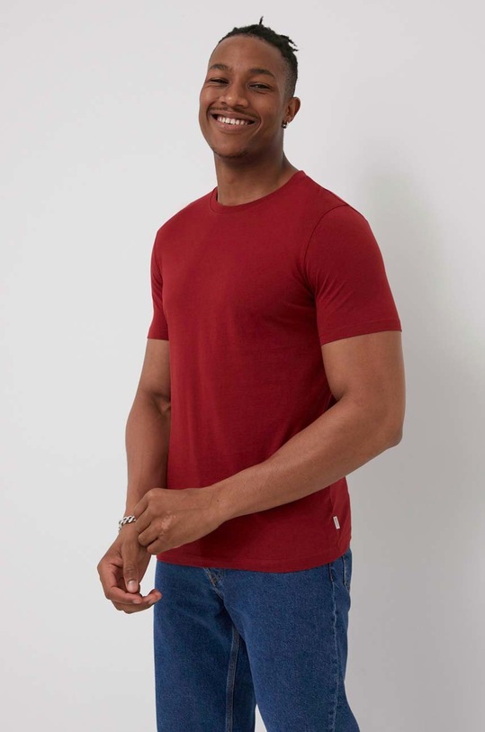 Jack & Jones Tričko bavlna červená 12156101