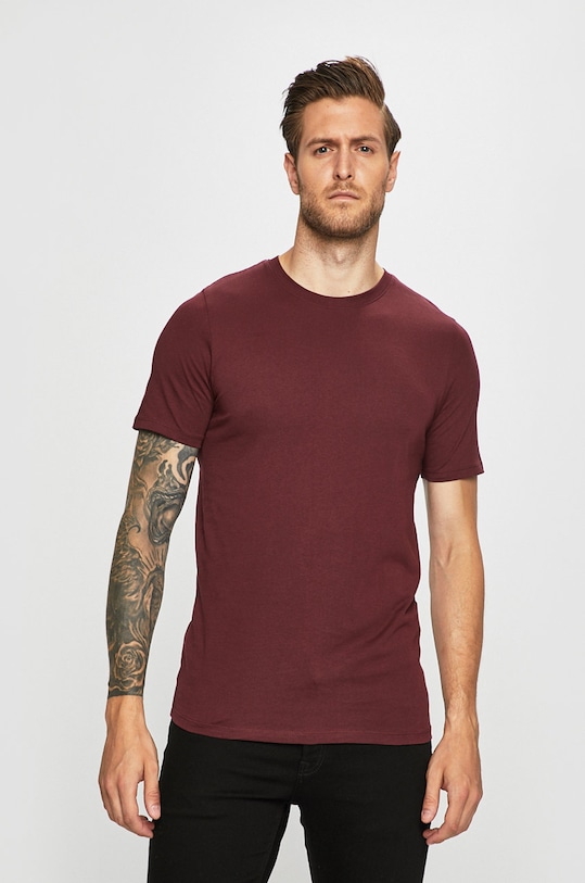 Jack & Jones - Majica bez uzorka ljubičasta 12156101
