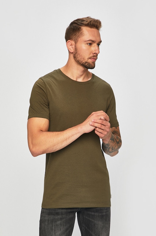 Jack & Jones - Majica bez uzorka zelena 12156101