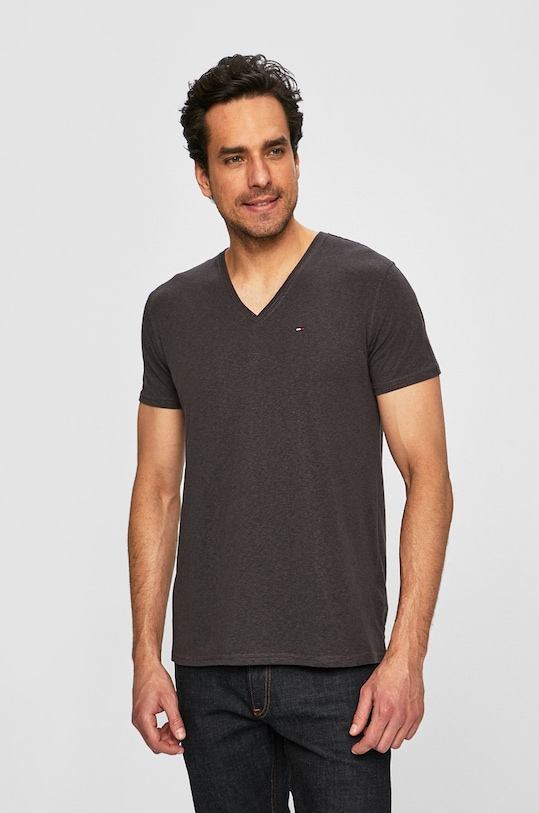 Tommy Jeans - T-shirt DM0DM04412 regular szary DM0DM04412
