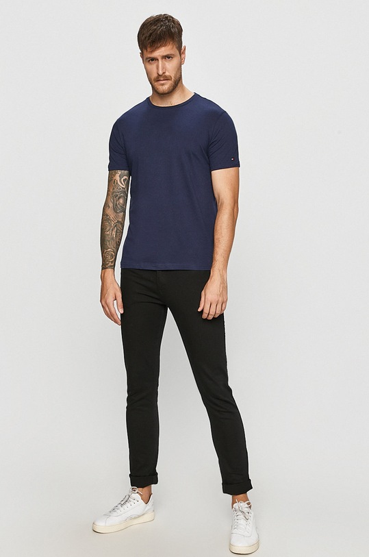 Tommy Hilfiger - T-shirt (2-pack) UM0UM01030 granatowy AA00