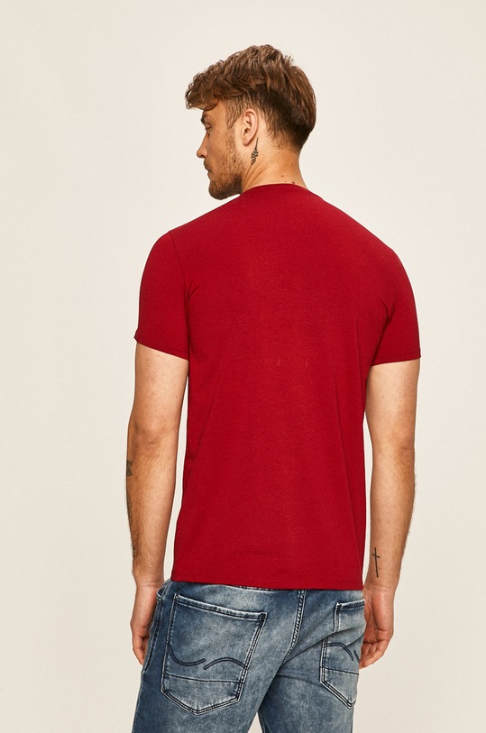 Oblečení Tričko Lacoste TH0998 burgundské