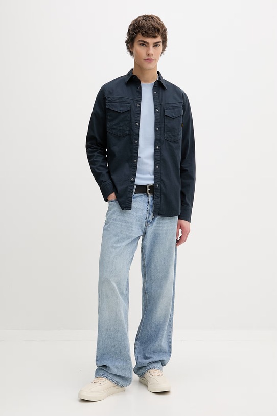 G-Star Raw t-shirt bawełniany D16396.B353 niebieski AA00