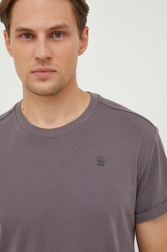 G-Star t-shirt bawełniany szary D16396.B353