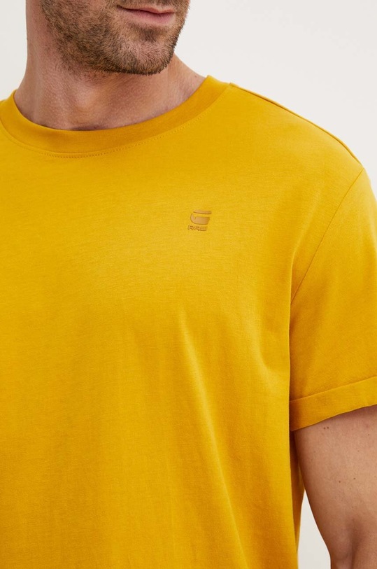 G-Star t-shirt bawełniany D16396.B353 żółty