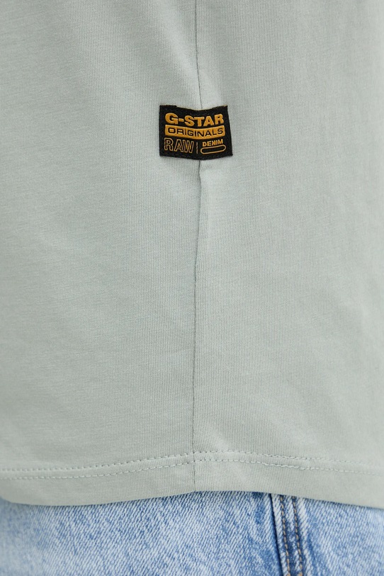 G-Star Raw t-shirt bawełniany D16396.B353 turkusowy