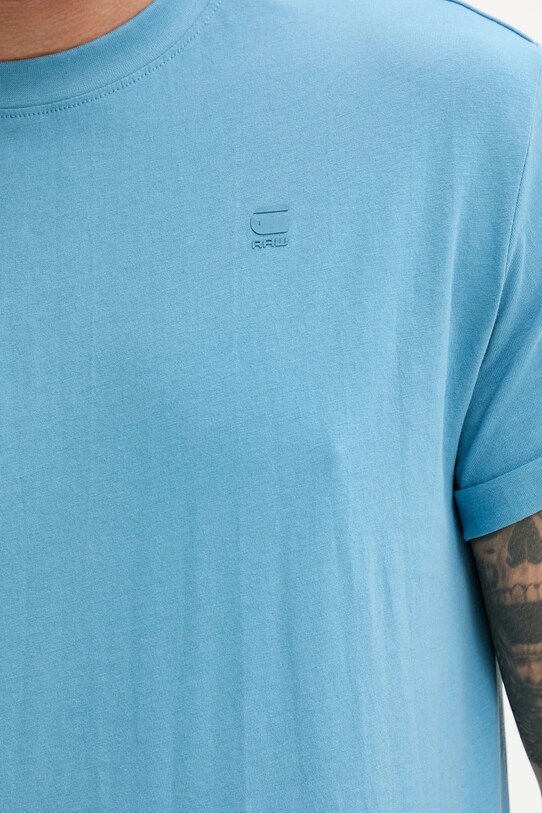 G-Star Raw tricou din bumbac D16396.B353 turcoaz
