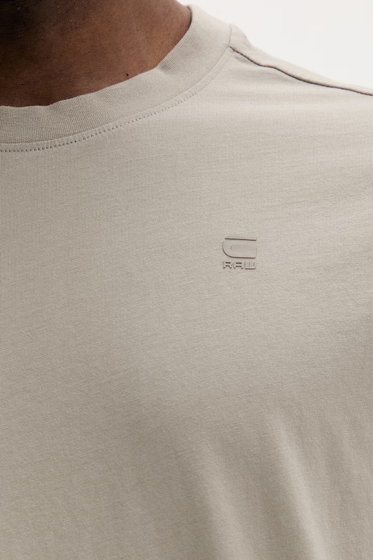 G-Star Raw t-shirt bawełniany D16396.B353 beżowy