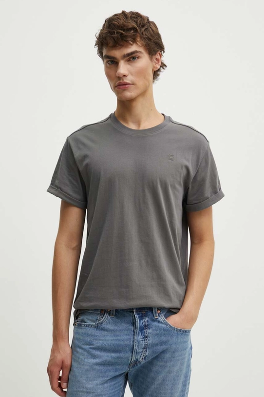 G-Star Raw t-shirt bawełniany bawełna szary D16396.B353