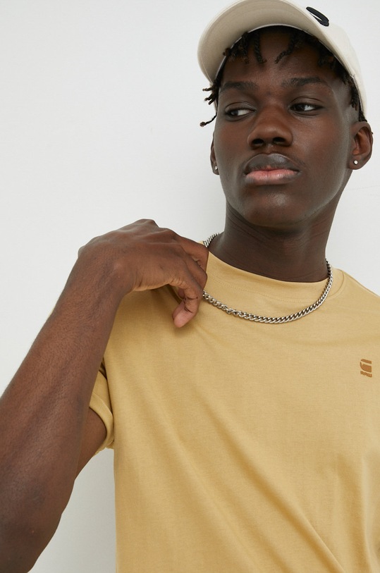 G-Star pamut póló pamut bézs D16396.B353