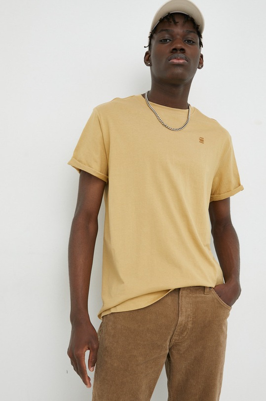 G-Star pamut póló bézs D16396.B353