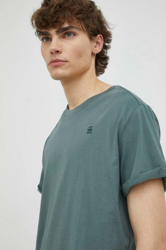 G-Star pamut póló zöld D16396.B353