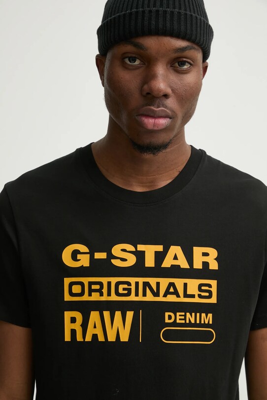 G-Star tricou print negru D14143.336.6484