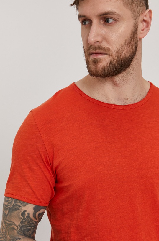 Selected Homme - T-shirt pomarańczowy 16071775
