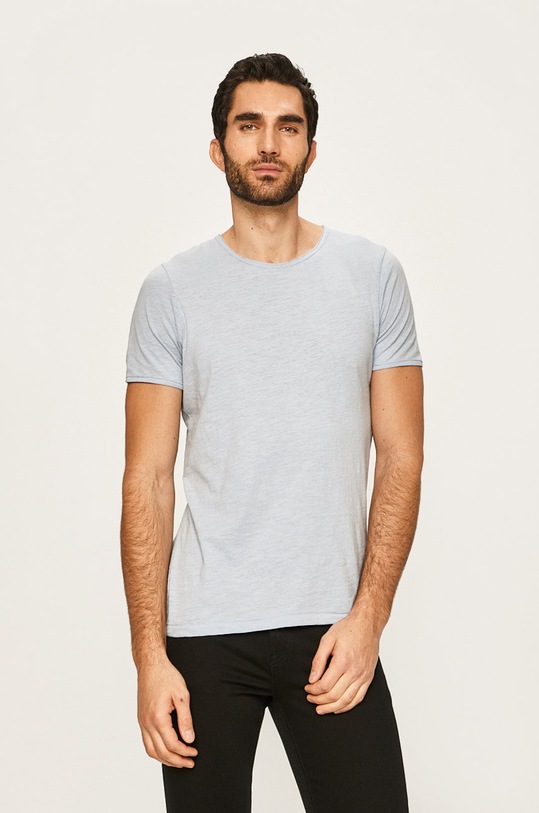 Selected Homme - Tricou uni albastru 16071775