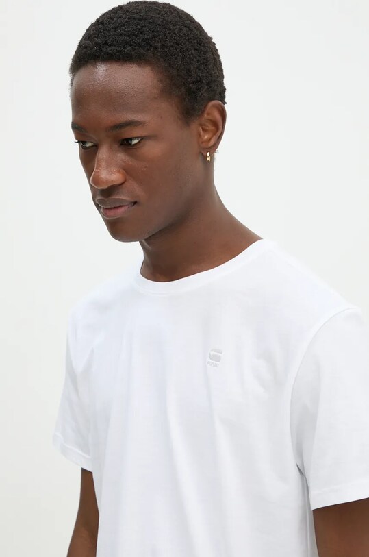 G-Star tricou din bumbac alb D16411.336