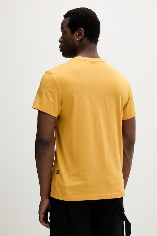 Oblačila Bombažna kratka majica G-Star Raw D16411.336 rumena
