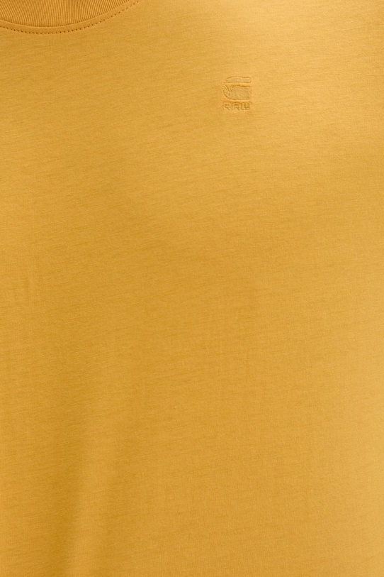 Bombažna kratka majica G-Star Raw D16411.336 rumena