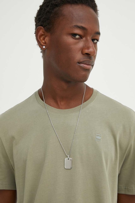 G-Star t-shirt bawełniany zielony D16411.336