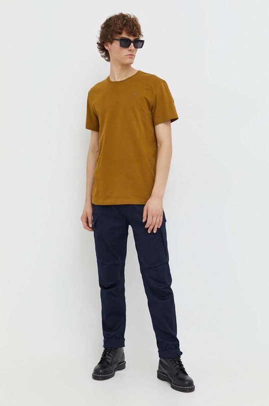 G-Star t-shirt bawełniany D16411.336 zielony AA00