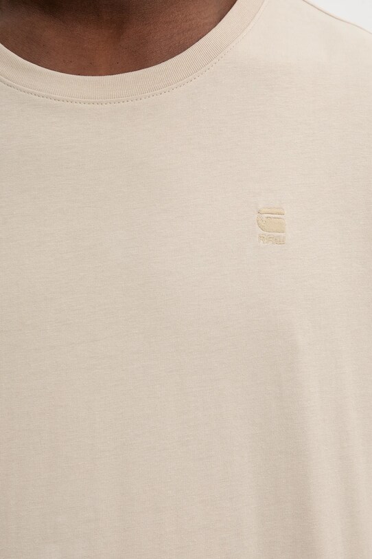 G-Star t-shirt bawełniany D16411.336 beżowy