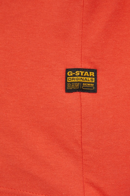 Bavlněné tričko G-Star D16411.336 oranžová