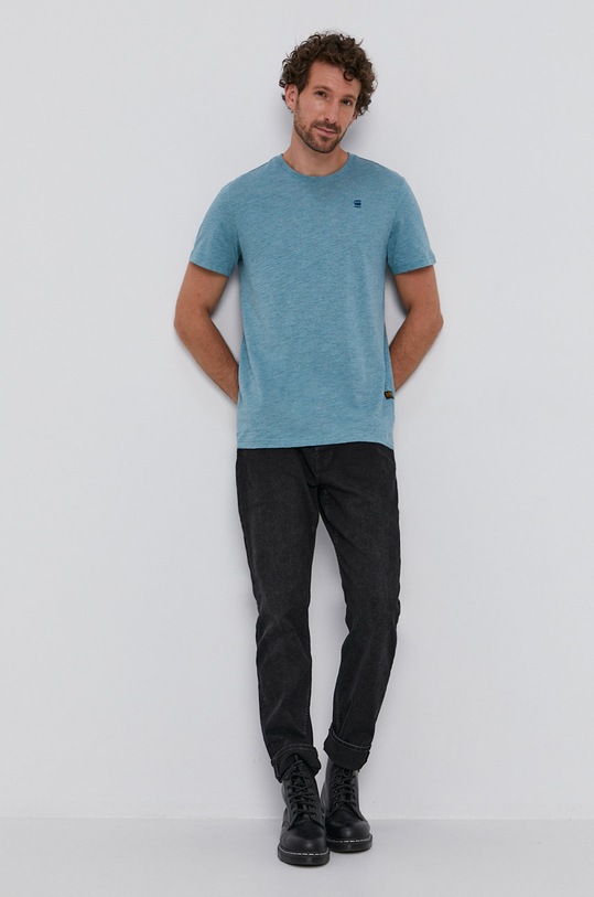 Bavlněné tričko G-Star D16411.336 zelená AA00