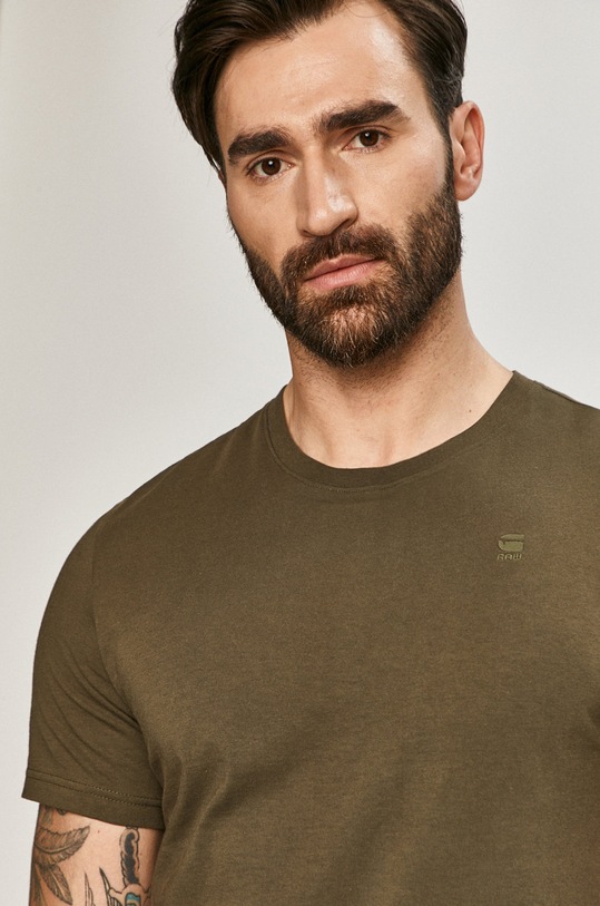G-Star t-shirt bawełniany bawełna zielony D16411.336