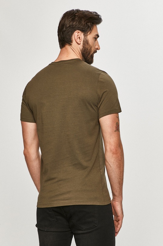 Odzież G-Star t-shirt bawełniany D16411.336 zielony