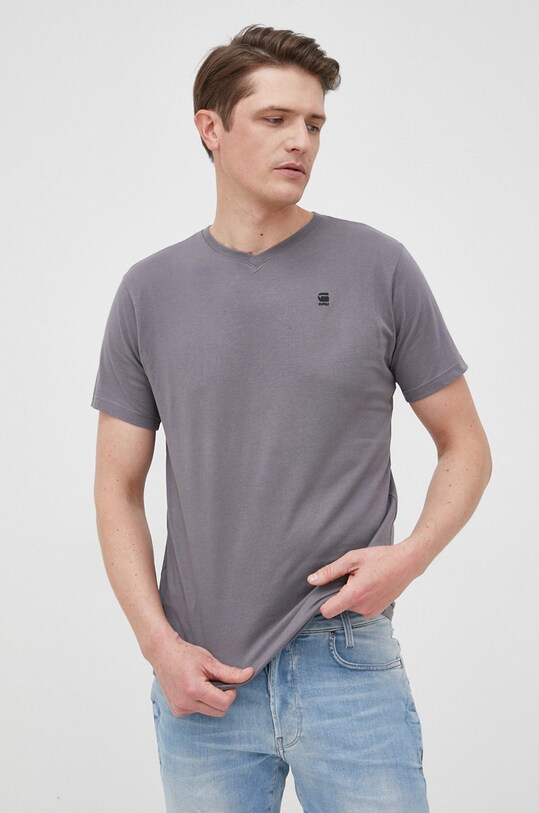G-Star Raw - T-shirt D16412.336 bawełna szary D16412.336