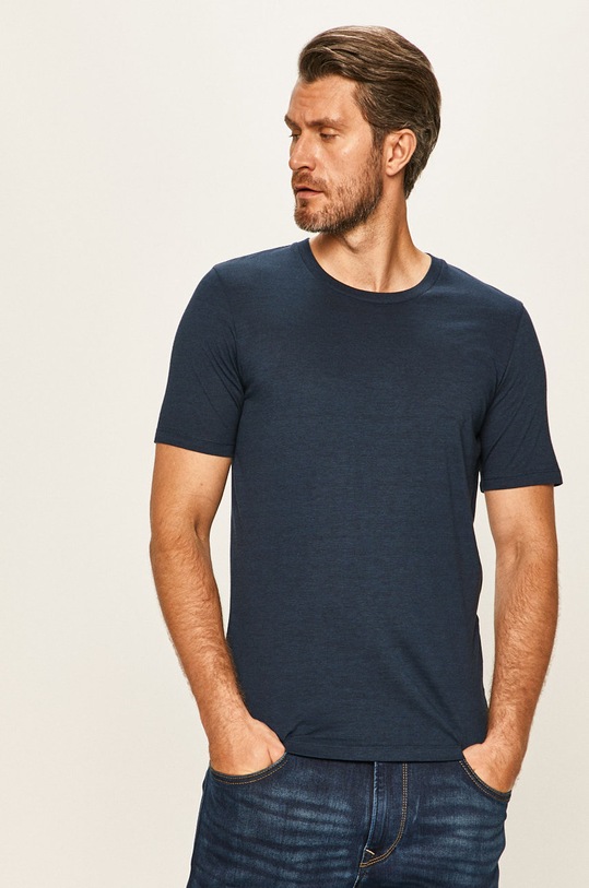 Selected Homme - T-shirt bawełna granatowy 16057143