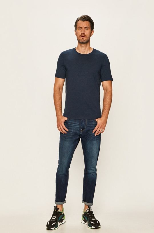 Selected Homme - T-shirt 16057143 granatowy AA00