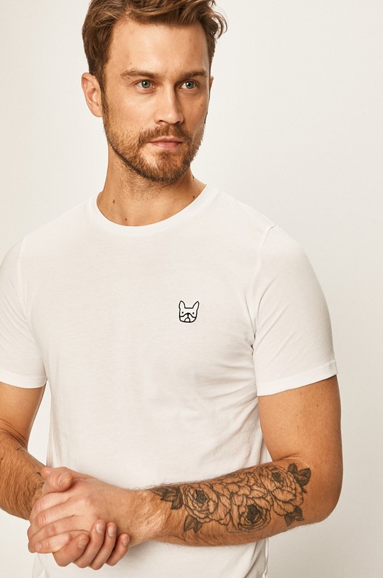 Jack & Jones - Pánske tričko biela 12164931