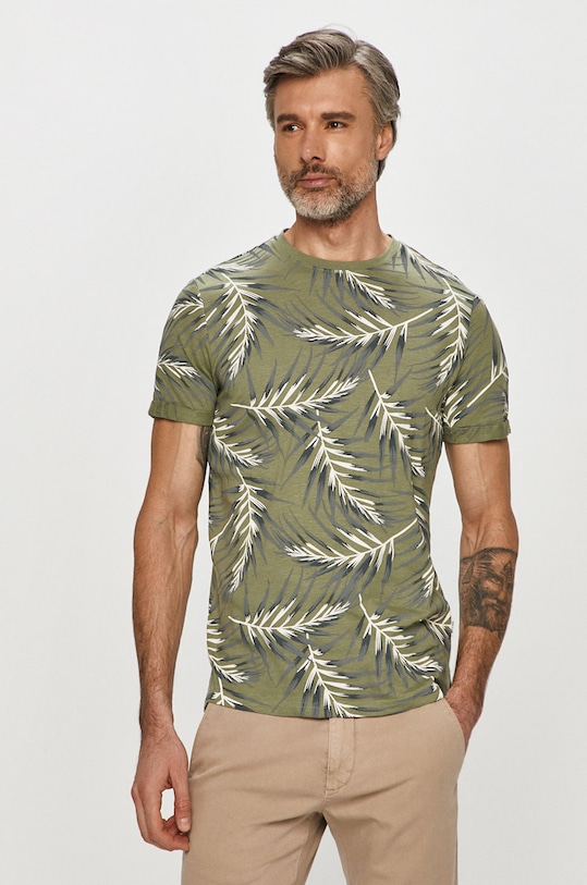 Only & Sons - T-shirt nadruk turkusowy 22016762