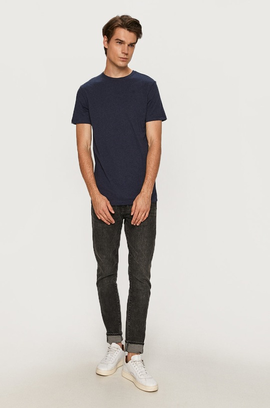 G-Star - T-shirt D16411.336.6370 D16411.336.6370 granatowy AA00
