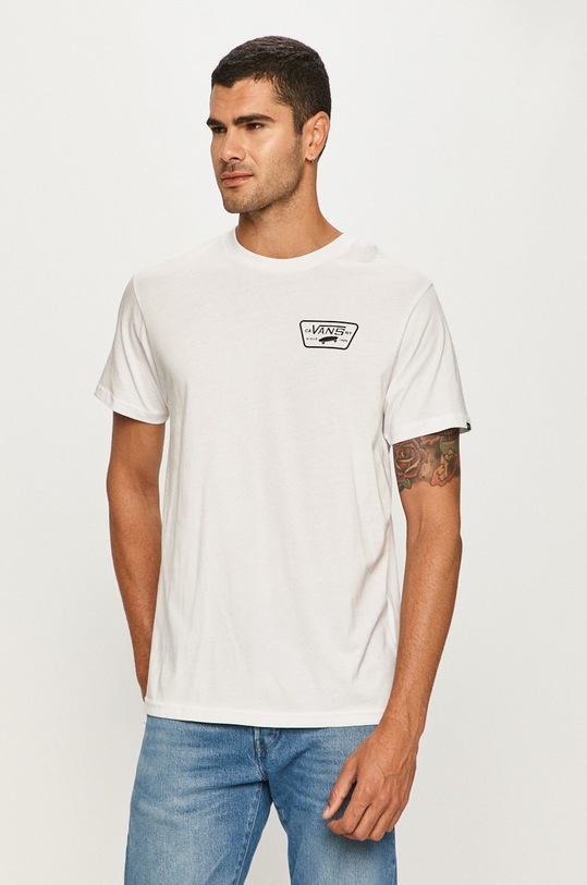 Vans - T-shirt nadruk biały VN0A3H5KYB21