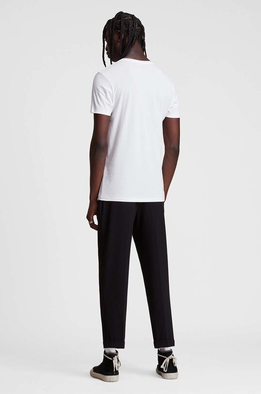 AllSaints – T-shirt TONIC SS CREW biały MD109E