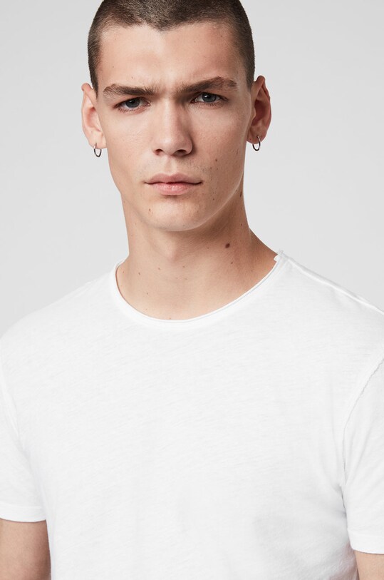AllSaints - Tricou Figure Crew MD008G alb AA00