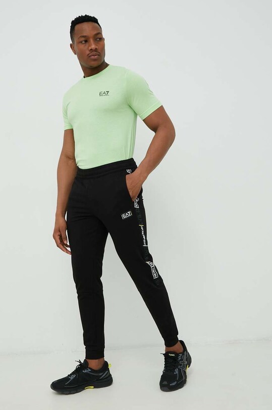 Памучна тениска EA7 Emporio Armani 8NPT51.PJM9Z зелен AA00