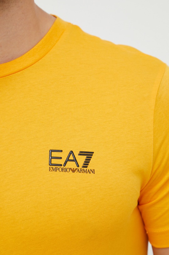 EA7 Emporio Armani t-shirt bawełniany 8NPT51.PJM9Z 8NPT51.PJM9Z żółty