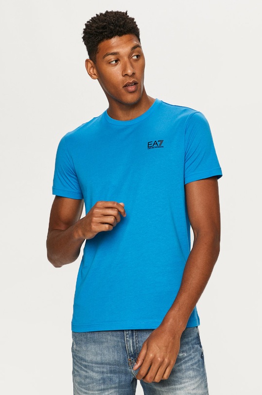 EA7 Emporio Armani t-shirt bawełniany 8NPT51.PJM9Z bawełna niebieski 8NPT51.PJM9Z