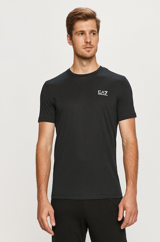 EA7 Emporio Armani t-shirt bawełniany 8NPT51.PJM9Z bawełna granatowy 8NPT51.PJM9Z